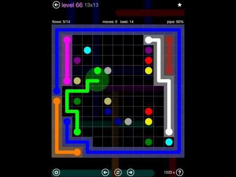 Video guide by iOS-Help: Flow Free 13x13 level 66 #flowfree