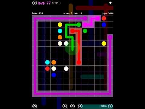 Video guide by iOS-Help: Flow Free 13x13 level 77 #flowfree