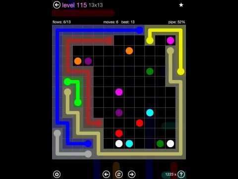 Video guide by iOS-Help: Flow Free 13x13 level 115 #flowfree