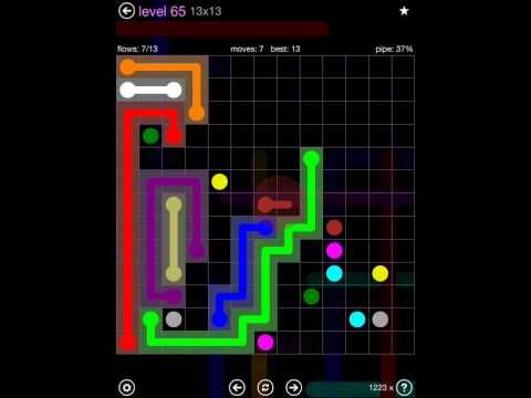 Video guide by iOS-Help: Flow Free 13x13 level 65 #flowfree