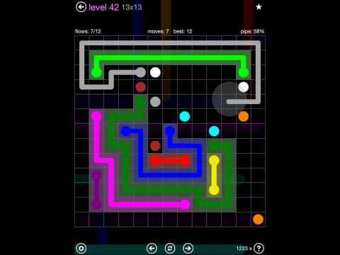 Video guide by iOS-Help: Flow Free 13x13 level 42 #flowfree
