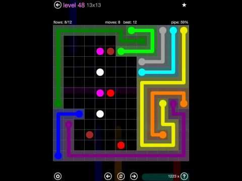Video guide by iOS-Help: Flow Free 13x13 level 48 #flowfree