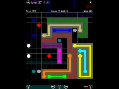 Video guide by iOS-Help: Flow Free 13x13 level 37 #flowfree
