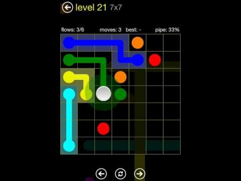 Video guide by TheDorsab3: Flow Free 7x7 level 21 #flowfree