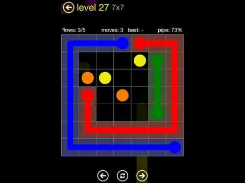 Video guide by TheDorsab3: Flow Free 7x7 level 27 #flowfree
