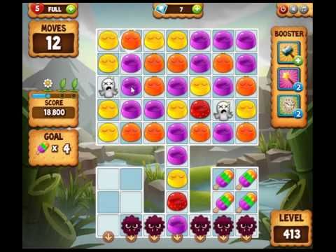 Video guide by skillgaming: Pudding Pop Mobile Level 413 #puddingpopmobile