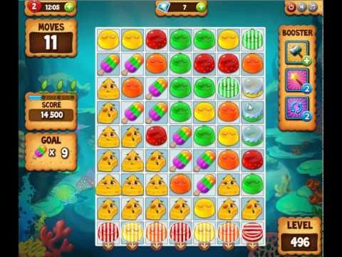 Video guide by skillgaming: Pudding Pop Mobile Level 496 #puddingpopmobile