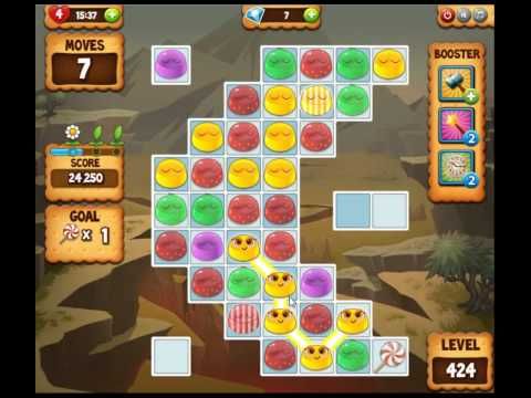 Video guide by skillgaming: Pudding Pop Mobile Level 424 #puddingpopmobile