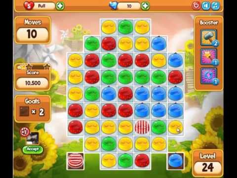 Video guide by GAMES PUDDING POP: Pudding Pop Mobile Level 24 #puddingpopmobile