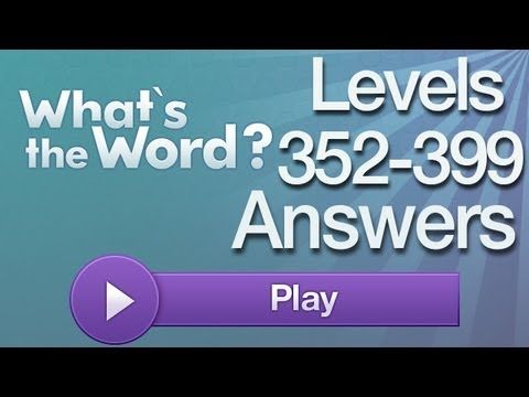 Video guide by AppAnswers: What's the word? Level 352-399 #whatstheword