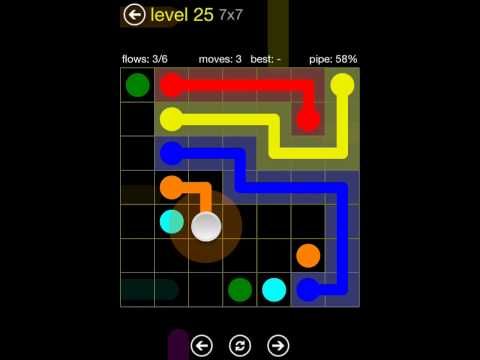 Video guide by TheDorsab3: Flow Free 7x7 level 25 #flowfree