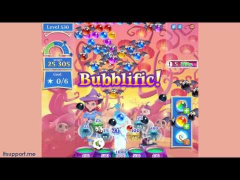 Video guide by TechcowDotCom: Bubble Witch Saga 2 Level 530 #bubblewitchsaga