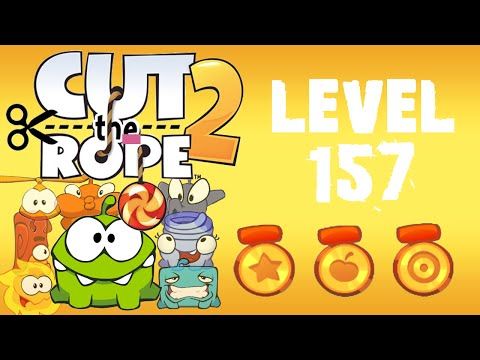 Video guide by  2 stars + cut 2 ropes): Cut the Rope 2 Level 157 #cuttherope