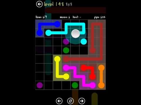 Video guide by TheDorsab3: Flow Free 8x8 levels 146-150 #flowfree