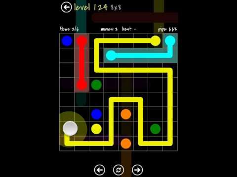 Video guide by TheDorsab3: Flow Free 8x8 level 124 #flowfree