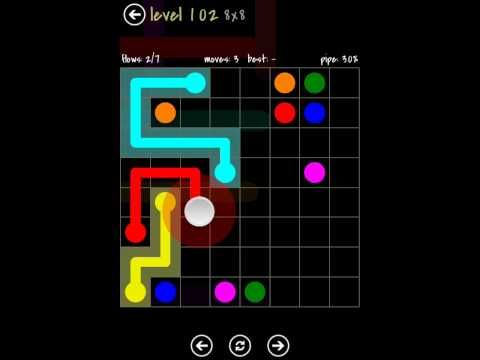 Video guide by TheDorsab3: Flow Free 8x8 level 102 #flowfree