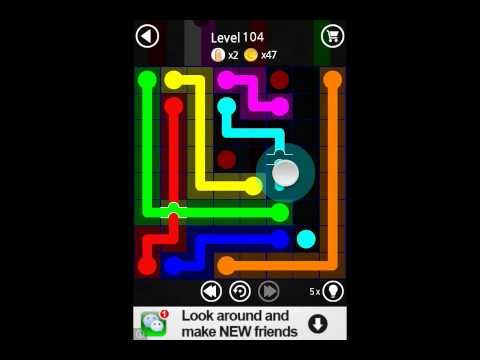 Video guide by Puzzlegamesolver: Flow Line Level 101-110 #flowline