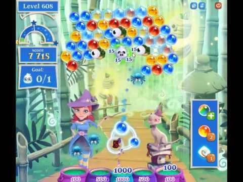 Video guide by skillgaming: Bubble Witch Saga 2 Level 608 #bubblewitchsaga