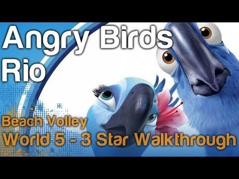 Video guide by NextGenWalkthroughs: Angry Birds Rio 3 stars levels 5-1 to  #angrybirdsrio