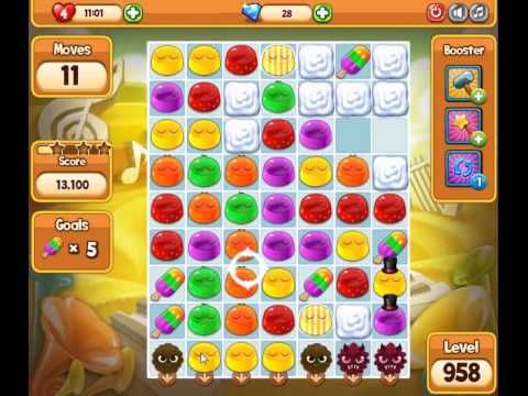 Video guide by skillgaming: Pudding Pop Mobile Level 958 #puddingpopmobile