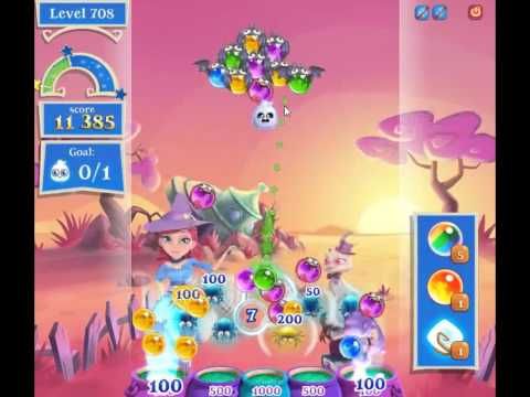 Video guide by skillgaming: Bubble Witch Saga 2 Level 708 #bubblewitchsaga