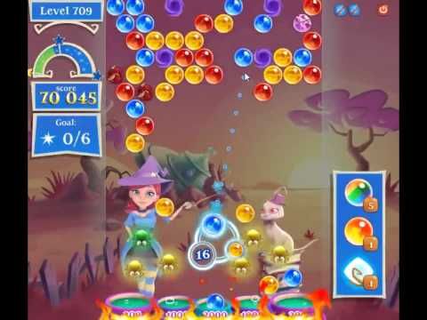 Video guide by skillgaming: Bubble Witch Saga 2 Level 709 #bubblewitchsaga