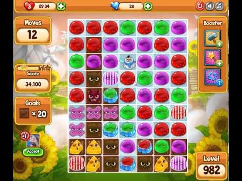 Video guide by skillgaming: Pudding Pop Mobile Level 982 #puddingpopmobile