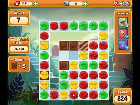 Video guide by skillgaming: Pudding Pop Mobile Level 824 #puddingpopmobile
