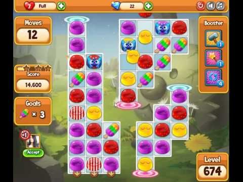 Video guide by skillgaming: Pudding Pop Mobile Level 674 #puddingpopmobile