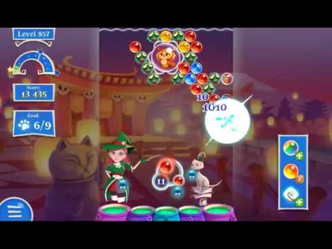 Video guide by skillgaming: Bubble Witch Saga 2 Level 857 #bubblewitchsaga