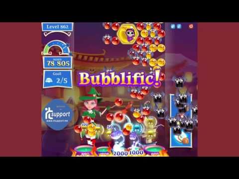 Video guide by TechcowDotCom: Bubble Witch Saga 2 Level 862 #bubblewitchsaga