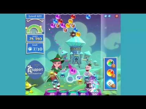 Video guide by TechcowDotCom: Bubble Witch Saga 2 Level 877 #bubblewitchsaga