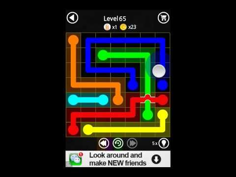 Video guide by Puzzlegamesolver: Flow Line Level 61-70 #flowline