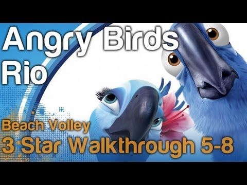 Video guide by NextGenWalkthroughs: Angry Birds Rio 3 stars level 5-8 #angrybirdsrio