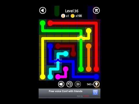Video guide by Puzzlegamesolver: Flow Line Level 31-40 #flowline