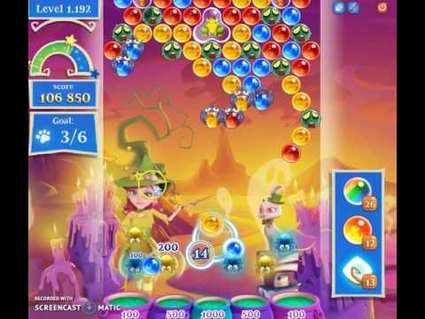 Video guide by Jason Leung: Bubble Witch Saga 2 Level 1192 #bubblewitchsaga