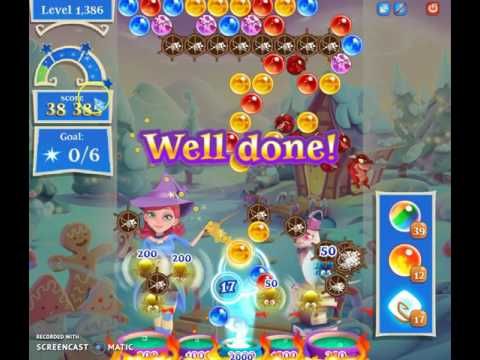 Video guide by Happy Hopping: Bubble Witch Saga 2 Level 1386 #bubblewitchsaga