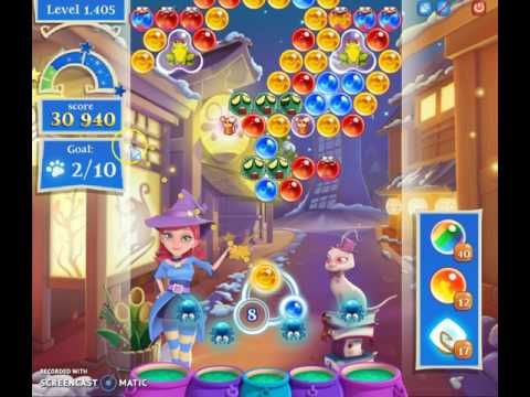 Video guide by Happy Hopping: Bubble Witch Saga 2 Level 1405 #bubblewitchsaga