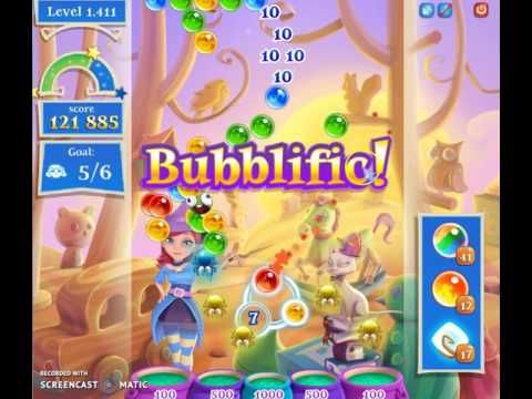 Video guide by Happy Hopping: Bubble Witch Saga 2 Level 1411 #bubblewitchsaga