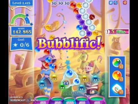 Video guide by Happy Hopping: Bubble Witch Saga 2 Level 1415 #bubblewitchsaga