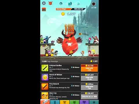 Video guide by sonicOring: Tap Titans Level 65 - 80 #taptitans