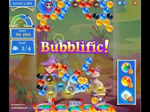 Video guide by Happy Hopping: Bubble Witch Saga 2 Level 1492 #bubblewitchsaga