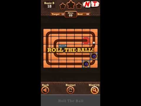 Video guide by Nabok Tapok: Roll the Ball: slide puzzle Level 18 #rolltheball