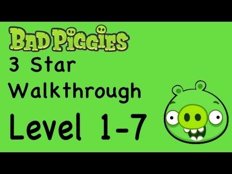 Video guide by NextGenWalkthroughs: Bad Piggies 3 stars level 1-7 #badpiggies