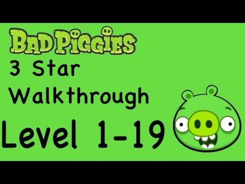 Video guide by NextGenWalkthroughs: Bad Piggies 3 stars level 1-19 #badpiggies
