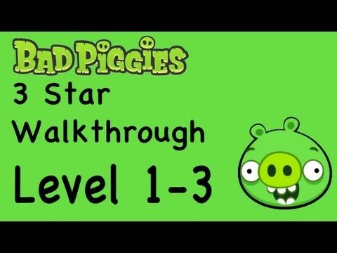 Video guide by NextGenWalkthroughs: Bad Piggies 3 stars level 1-3 #badpiggies