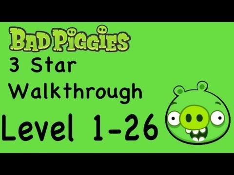 Video guide by NextGenWalkthroughs: Bad Piggies 3 stars level 1-26 #badpiggies