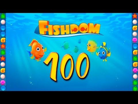 Video guide by GoldCatGame: Fishdom Level 100 #fishdom