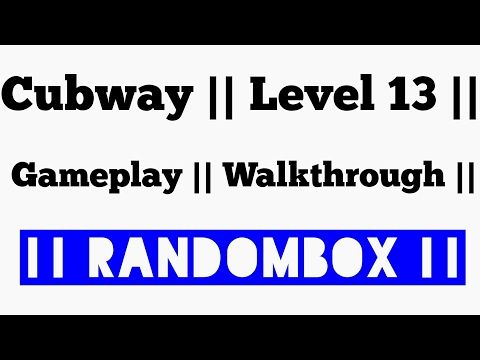 Video guide by RandomBox: Cubway Level 13 #cubway