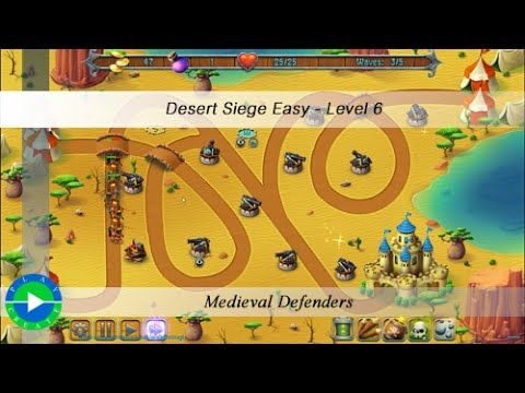 Video guide by myhomestock.net: Medieval Defenders ! Level 6 #medievaldefenders